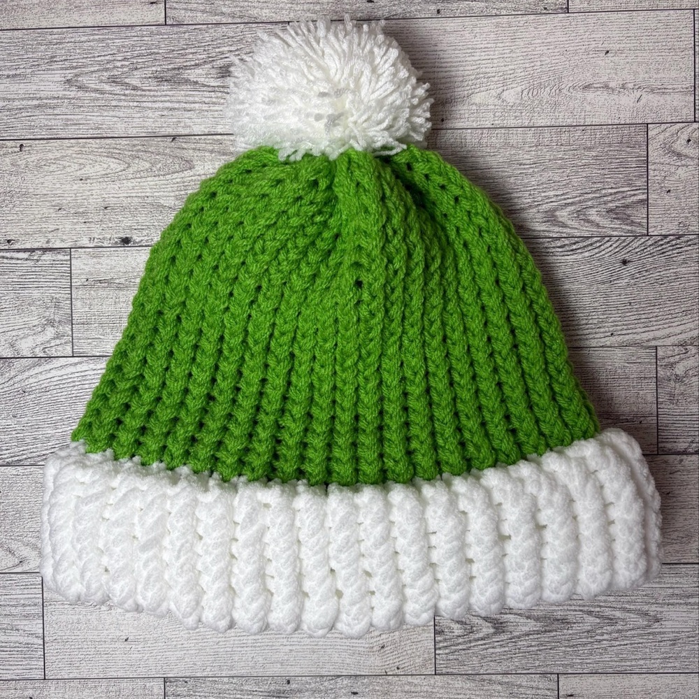 Adult elf grinch beanie knitwear winter accessories hat knitted